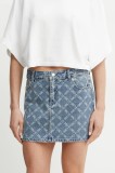 MICHAEL Michael Kors fustă din denim mini, creion, MS570I6H2P