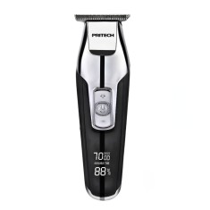 Masina de tuns si ras PRITECH Double-cutter, inghinal, barba, cap si corp, rezistent la apa, wireless, lumina led, 7000 rpm, incarcare Type-C, Reziste foto