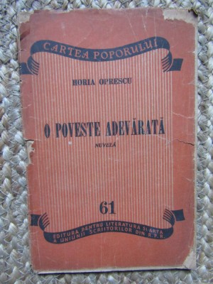 HORIA OPRESCU - O POVESTE ADEVARATA foto