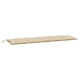 Cumpara ieftin Perna banca de gradina, bej, 180x50x7 cm, material oxford
