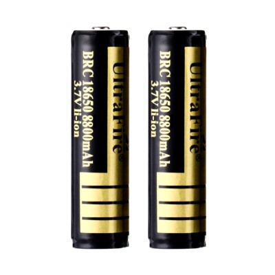 Set 2 acumulatori tip 18650, 8800mAh, 3.7V, cu varf foto