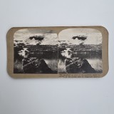 Fotografie de colectie stereoscopica, Ghetar din Djupvand , Norvegia, Europa, ca. 1905-1910