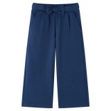 Pantaloni pentru copii cu picioare largi, bleumarin, 140, vidaXL