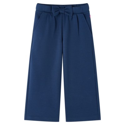 Pantaloni pentru copii cu picioare largi, bleumarin, 140 foto