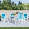 VidaXL Perne cu spătar mic, 4 buc. albastru 100x50x3 cm textil oxford 47555
