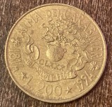 C50 - Moneda foarte veche - Italia - 200 lire - omagiala - 1994