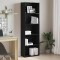 Gossi biblioteca stejar negru 60x30x189 cm lemn prelucrat