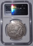 ROMANIA 5 LEI 1885 NGC VF DETAILS, Argint