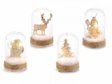 Cumpara ieftin Set 4 decoratiuni Craciun cu led 4.5x7 cm