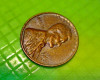 9785-Moneda veche 1 Cent USA 1960 bronz stare buna.