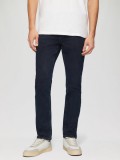 Blugi barbati Nelio, cu talie medie, croiala Slim Fit, Slim Leg, Indigo, W36 L30