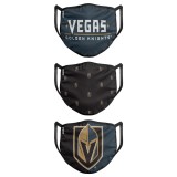 Vegas Golden Knights măști Foco set of 3 pieces EU - dospěl&aacute; velikost