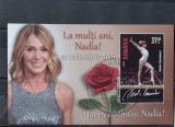 ROMANIA 2021 - NADIA COMANECI- colita dantelata stampilata, LP 2345a