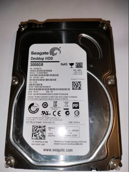 Reducere Hdd seagate 3TB cu defect