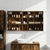 vidaXL Set dulap baie cu raft 3 pcs 120 x 14,5 x 70 cm Lemn compozit 3403748