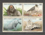 O.N.U.Geneva.1993 Specii pe cale de disparitie-Animale bloc 4 SN.594
