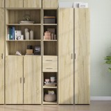 VidaXL Dulap &icirc;nalt, stejar sonoma, 30x42,5x185 cm, lemn prelucrat