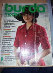 revista veche de moda anii 1974,tipare si modele de croitorie BURDA,Tp. GRATUIT foto