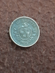 moneda 1 rappen 1928 litera b foto