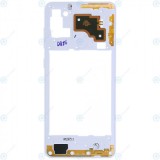 Husa mijlocie Samsung Galaxy A21s (SM-A217F) albă GH97-24663B