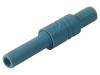 Soclu Banană 4mm 24A 1kVDC Albastru, HIRSCHMANN