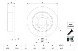 BOSCH 0 986 479 H06 Disc frana