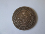 Maroc 10 Mazunas 1321(1903) Aunc monetăria Pattern Berlin-Sultan Abdul Aziz I, Africa, Cupru (arama)