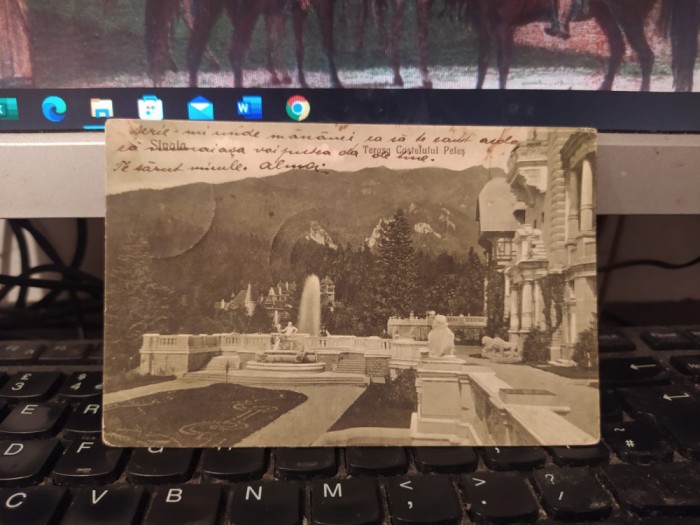 Sinaia, Terasa Castelului Peleș, circulație 7 mai 1923, 205