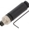 Conector M8 4 PIN drept pe cablu mufă filet exterior 4A