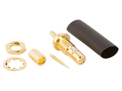 Conector SMB drept 50&amp;Omega; aurit foto