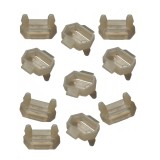 Set 10 clipsuri ornament MERCEDES W124/E-CLASS, 12.84-06.1996, 10 bucati,