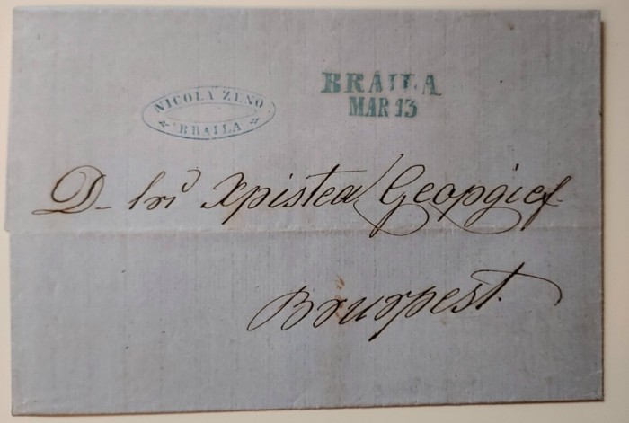 Scrisoare Braila 1861