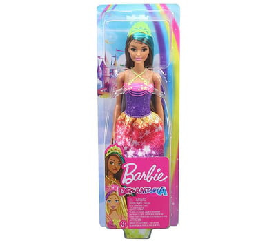 Papusa Barbie Dreamtopia - Printesa cu coronita galbena foto