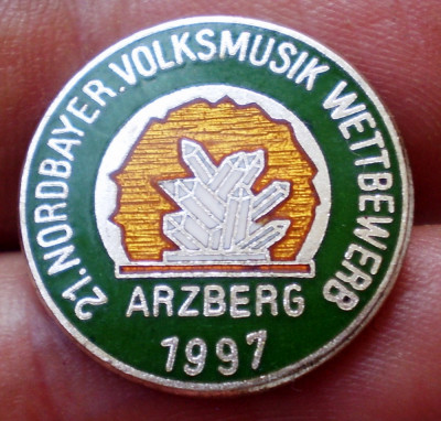 I.954 INSIGNA GERMANIA MUZICA NORDBAYER. VOLKSMUSIK WETTBEWERB ARZBERG 1997 foto