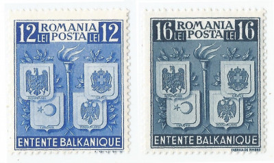 Rom&amp;acirc;nia, LP 137/1940, Intelegerea Balcanica, MNH foto