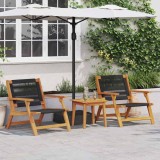 VidaXL Set dining pentru exterior Maro Lemn Solid de Acacia