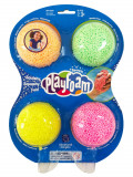 Spuma de modelat cu sclipici Playfoam&trade; - Set 4 culori PlayLearn Toys