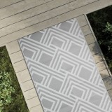 vidaXL Covor de exterior, ARAKIL gri, 80x150 cm, PP