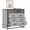 Gossi dulap cu sertar, gri sonoma, 70x41x70 cm, lemn prelucrat