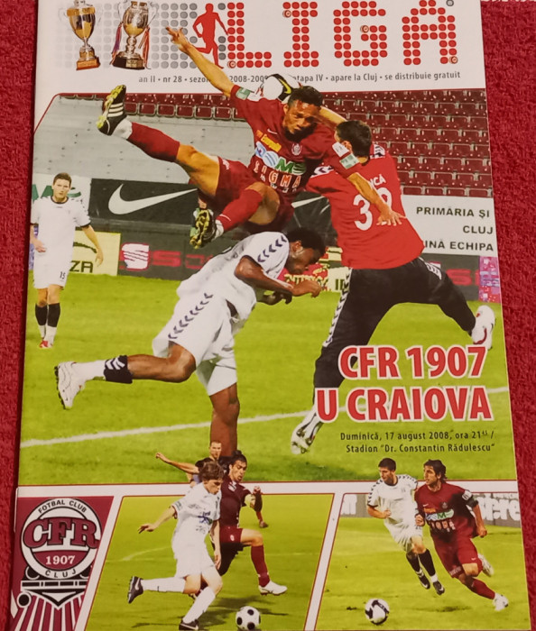 Program meci fotbal CFR 1907 CLUJ - UNIVERSITATEA CRAIOVA (17.08.2008)