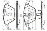 Set placute frana,frana disc BMW Seria 5 Touring (F11) (2010 - 2016) BOSCH 0 986 494 549
