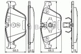 Set placute frana,frana disc BMW Seria 5 (F10, F18) (2009 - 2016) BOSCH 0 986 494 549