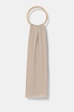 Weekend Max Mara esarfa femei, culoarea bej, modelator, 2515541054600