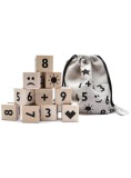 Ooh Noo Wooden Math Blocks Black (40mb1801)