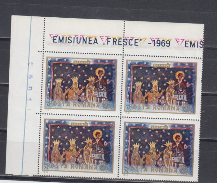 M1 TX2 11 - 1969 - Fresce - perechi de cate patru timbre