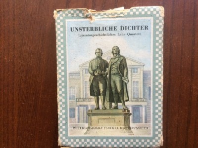 poeti nemuritori literatura universala 32 carti de joc 1954 unsterbliche dichter DDR germany foto
