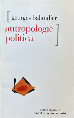 ANTROPOLOGIE POLITICA de GEORGES BALANDIER , 1998 foto