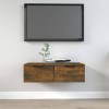 VidaXL Dulap de perete stejar afumat 68x30x20 cm lemn prelucrat 817093