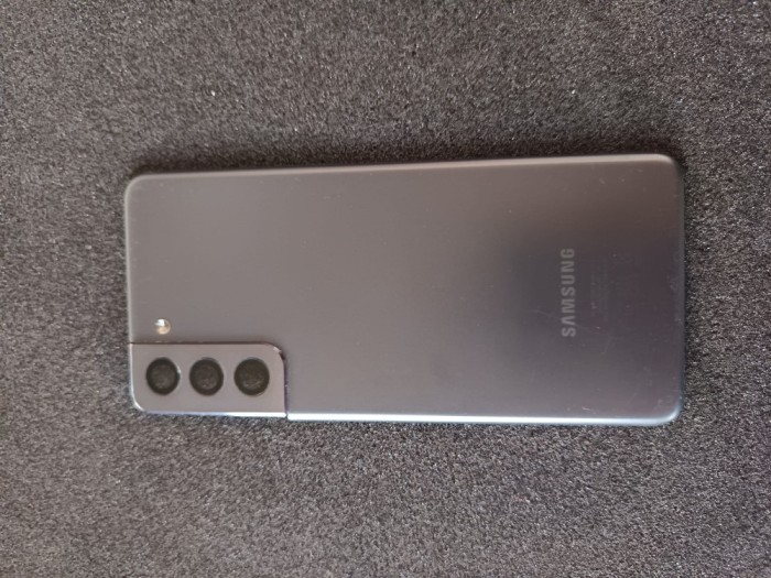 Capac Baterie Swap (SH) Original Samsung Galaxy S21 negru cu geam camere