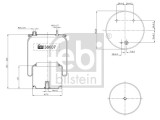 FEBI BILSTEIN 38607 Burduf, suspensie pneumatica